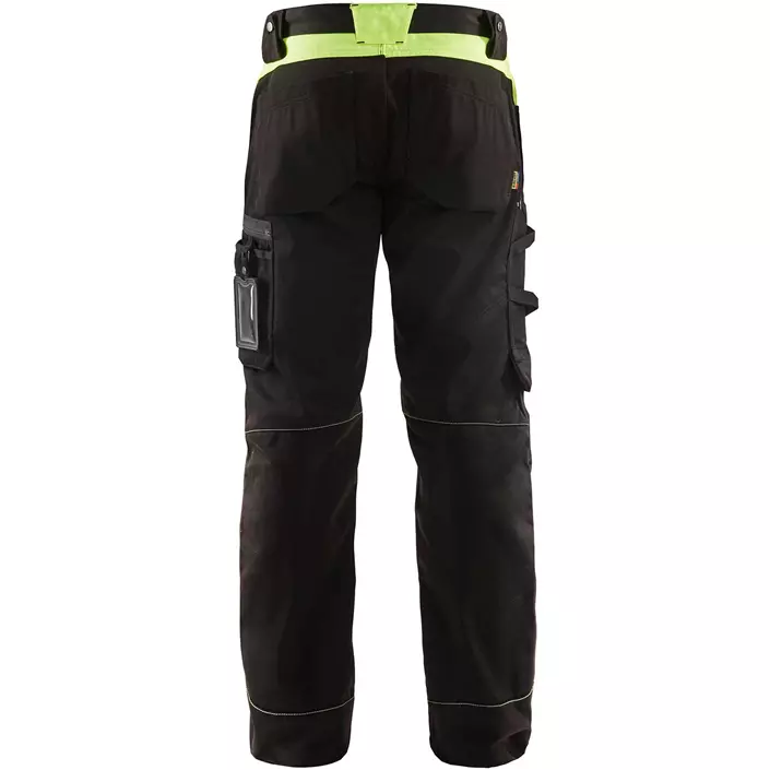 Blåkläder arbejdsbukser, Sort/Hi-Vis Gul, large image number 1