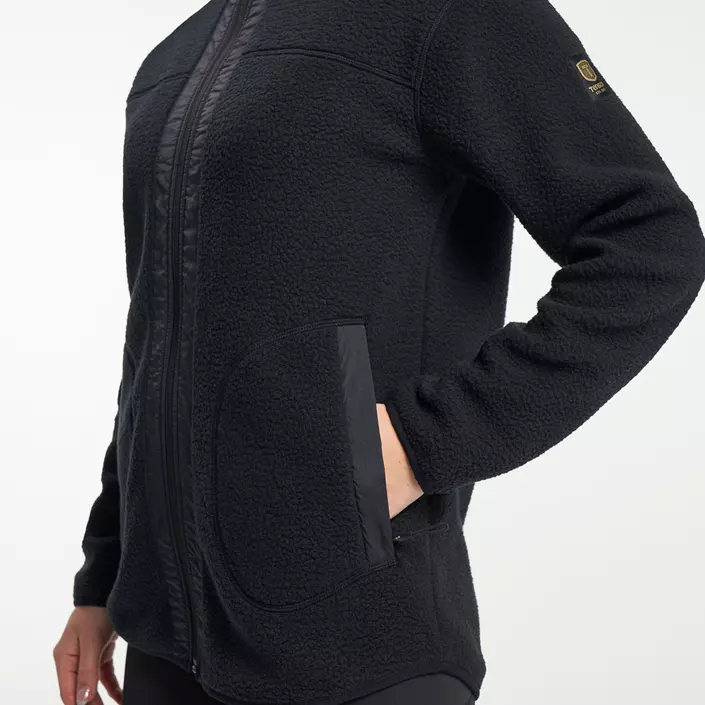 Tenson Yoke pälsfiberjacka dam, Black, large image number 5