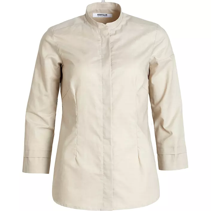 Kentaur oxford skjorta dam,  7/8 ärm, Sand, large image number 0