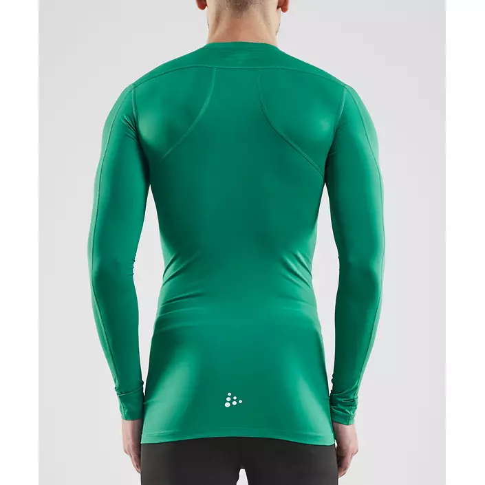 Craft Pro Control Compression långärmad T-shirt, Team green, large image number 2