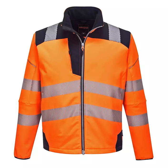 Portwest PW3 softshell jacket, Hi-Vis Orange/Dark Marine, large image number 0