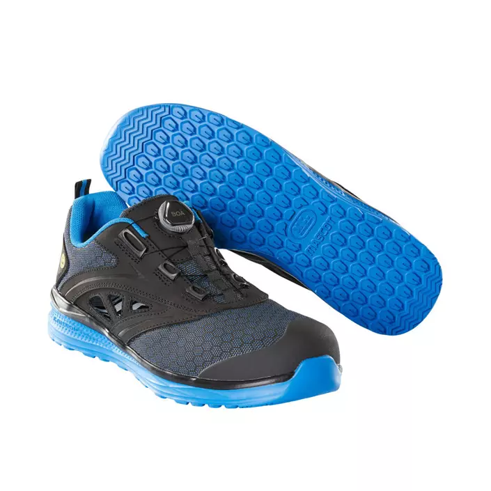 Mascot Carbon Boa® safety sandals S1P, Black/Cobalt Blue, large image number 0