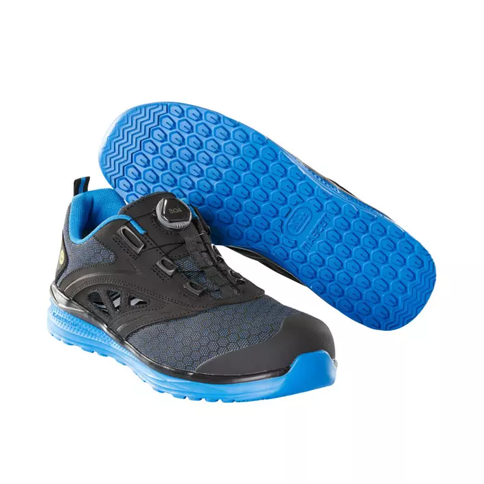 Mascot Carbon Boa® safety sandals S1P, Black/Cobalt Blue, large image number 0