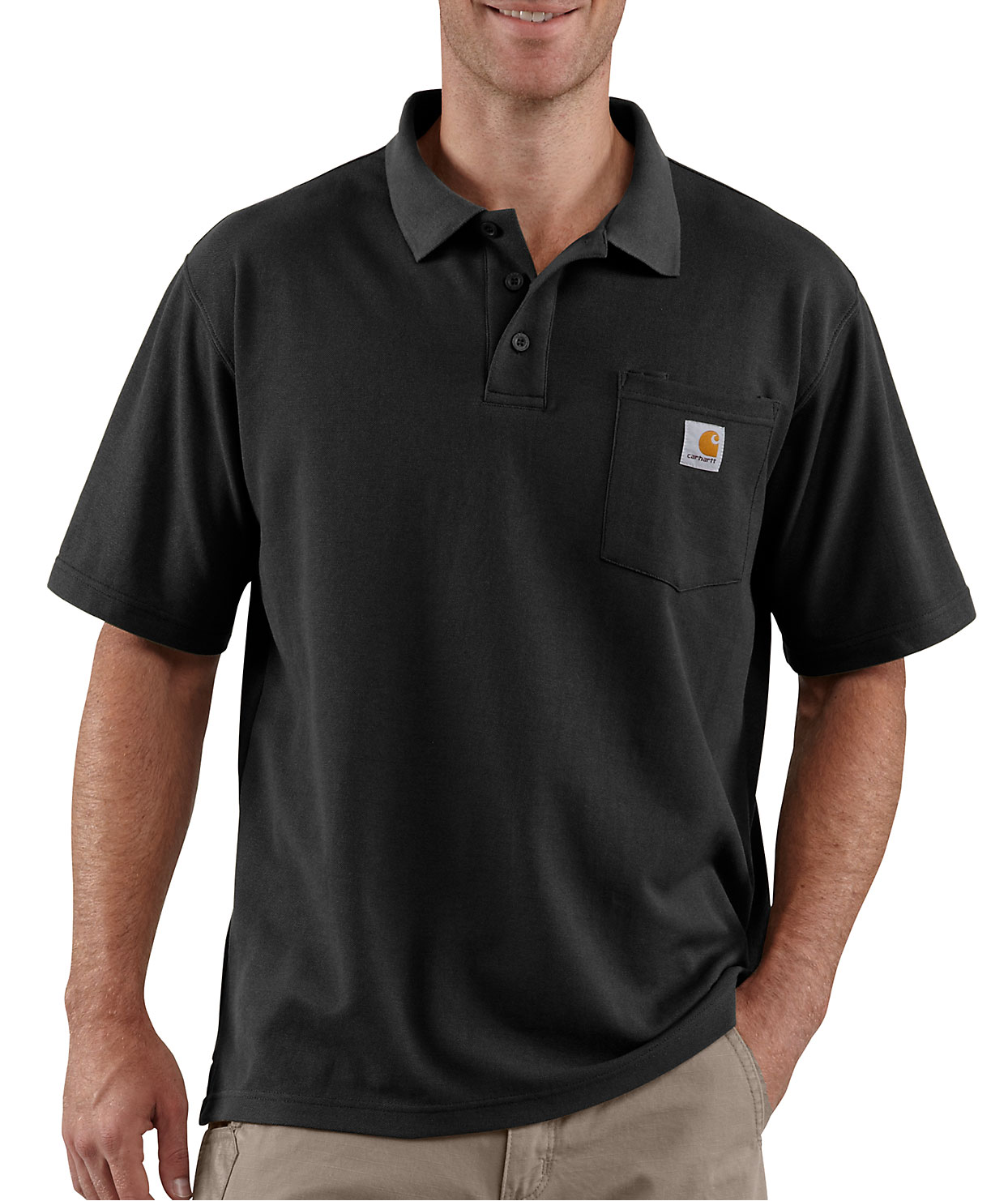 Carhartt polo T-shirt, Black