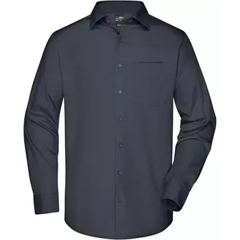 James & Nicholson modern fit  skjorte, Carbon Grå