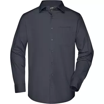 James & Nicholson modern fit skjorte, Carbon Grå