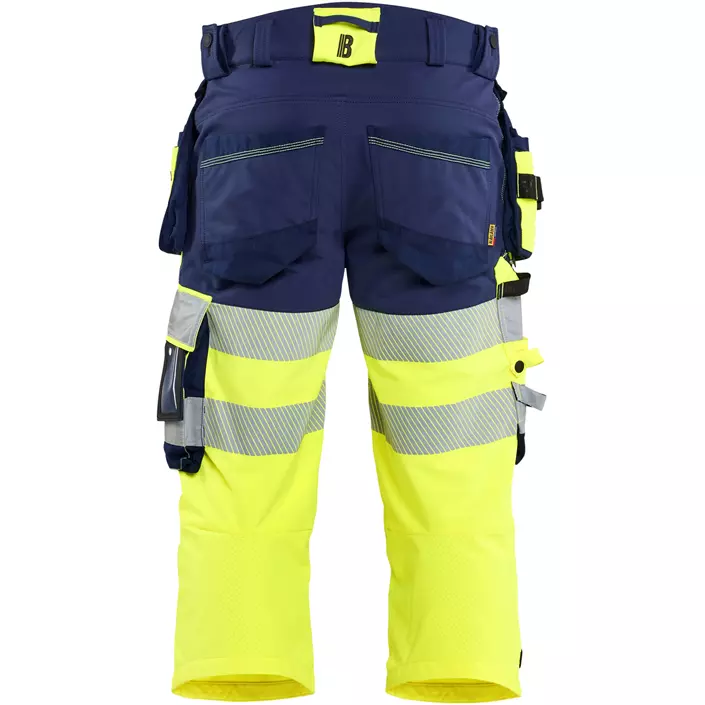 Blåkläder hantverkspiratbyxa full stretch, Varsel yellow/marinblå, large image number 1
