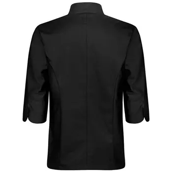Segers 1501 3/4 sleeved chefs shirt, Black