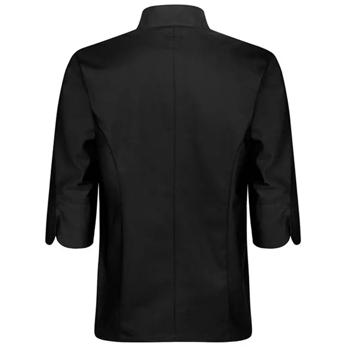 Segers 1501 3/4 sleeved chefs shirt, Black, large image number 1
