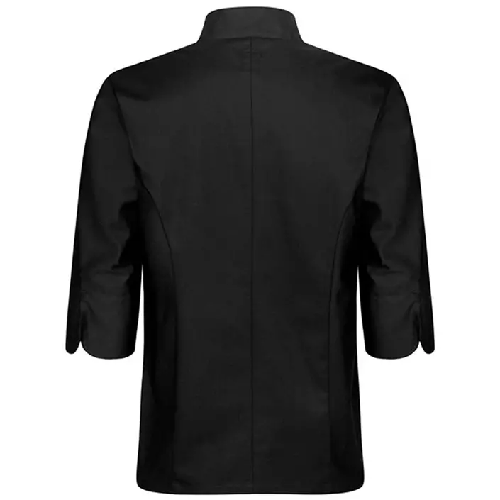 Segers 1501 3/4 ermet kokkeskjorte, Svart, large image number 1
