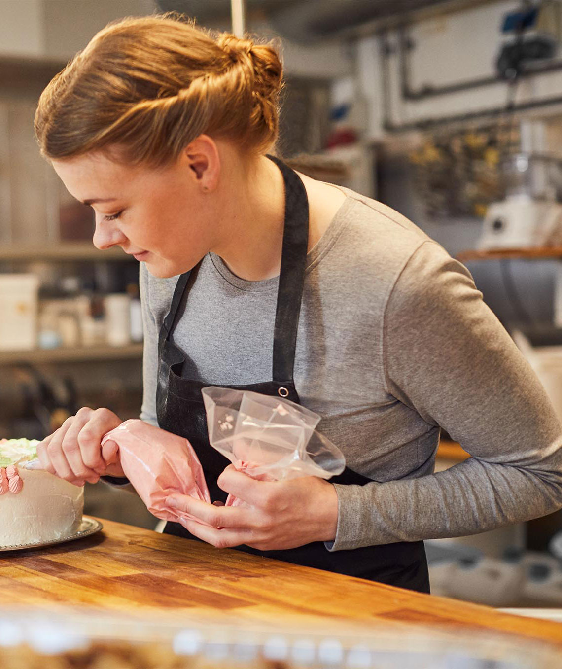 ID Interlock long-sleeved women's T-shirt, Grey Melange