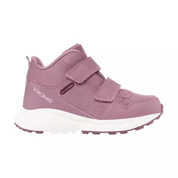Viking Aery Hol Mid WP sneakers till barn, Antiquerose/Dust pink