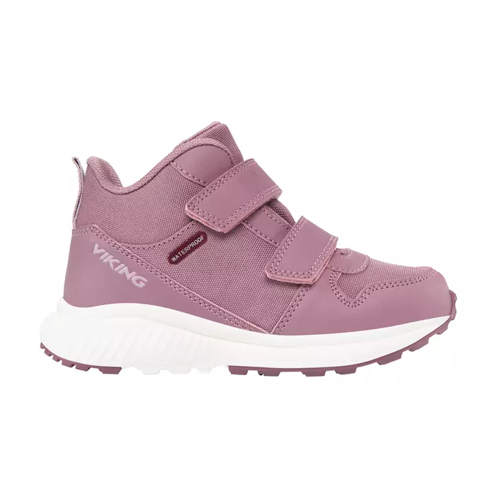 Viking Aery Hol Mid WP sneakers til børn, Antiquerose/Dust pink, large image number 0