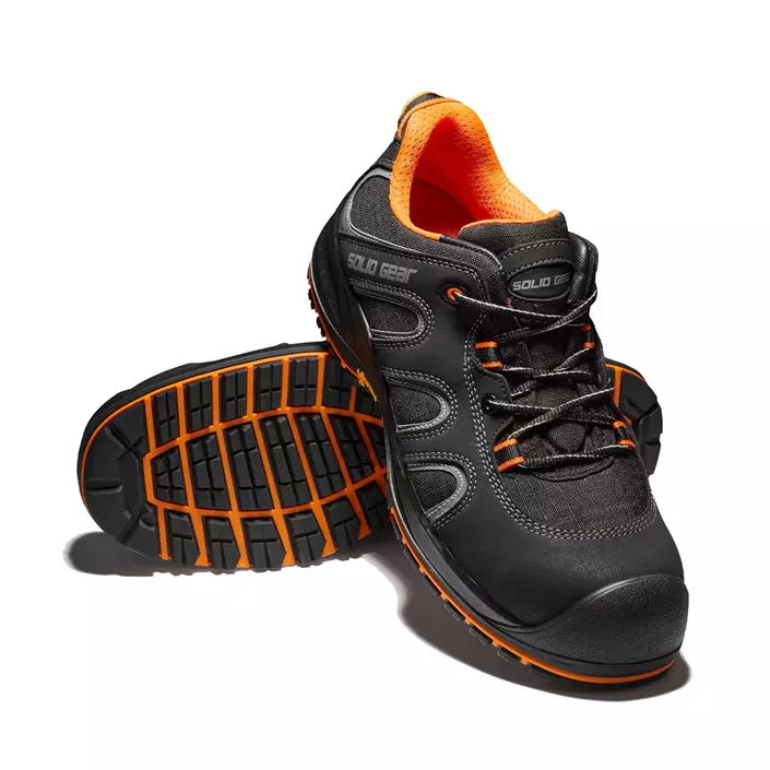 Solid Gear Griffin safety shoes S3, Black/Orange, large image number 4