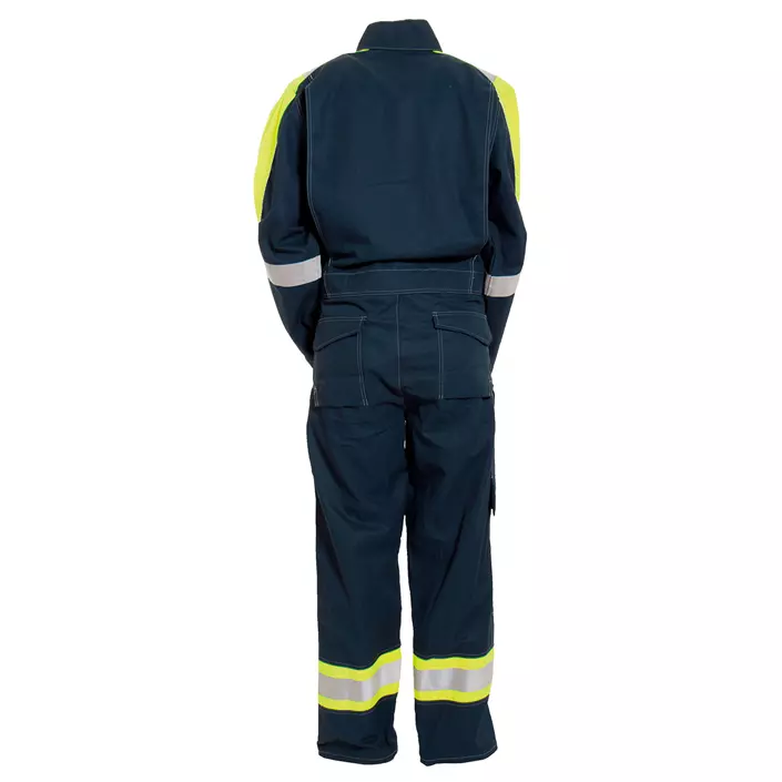 Tranemo Cantex 57 coverall, Hi-vis yellow/Marine blue, large image number 1