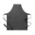 Segers 4078 bib apron with pocket, Black/Grey, Black/Grey, swatch