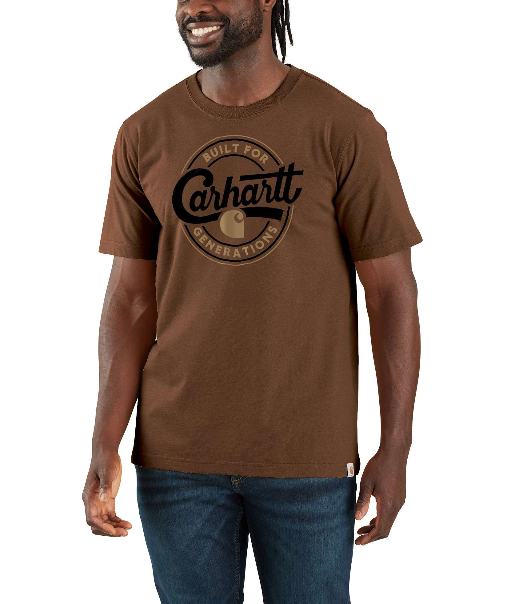 Carhartt Script Graphic T-shirt, Red Duck Heather