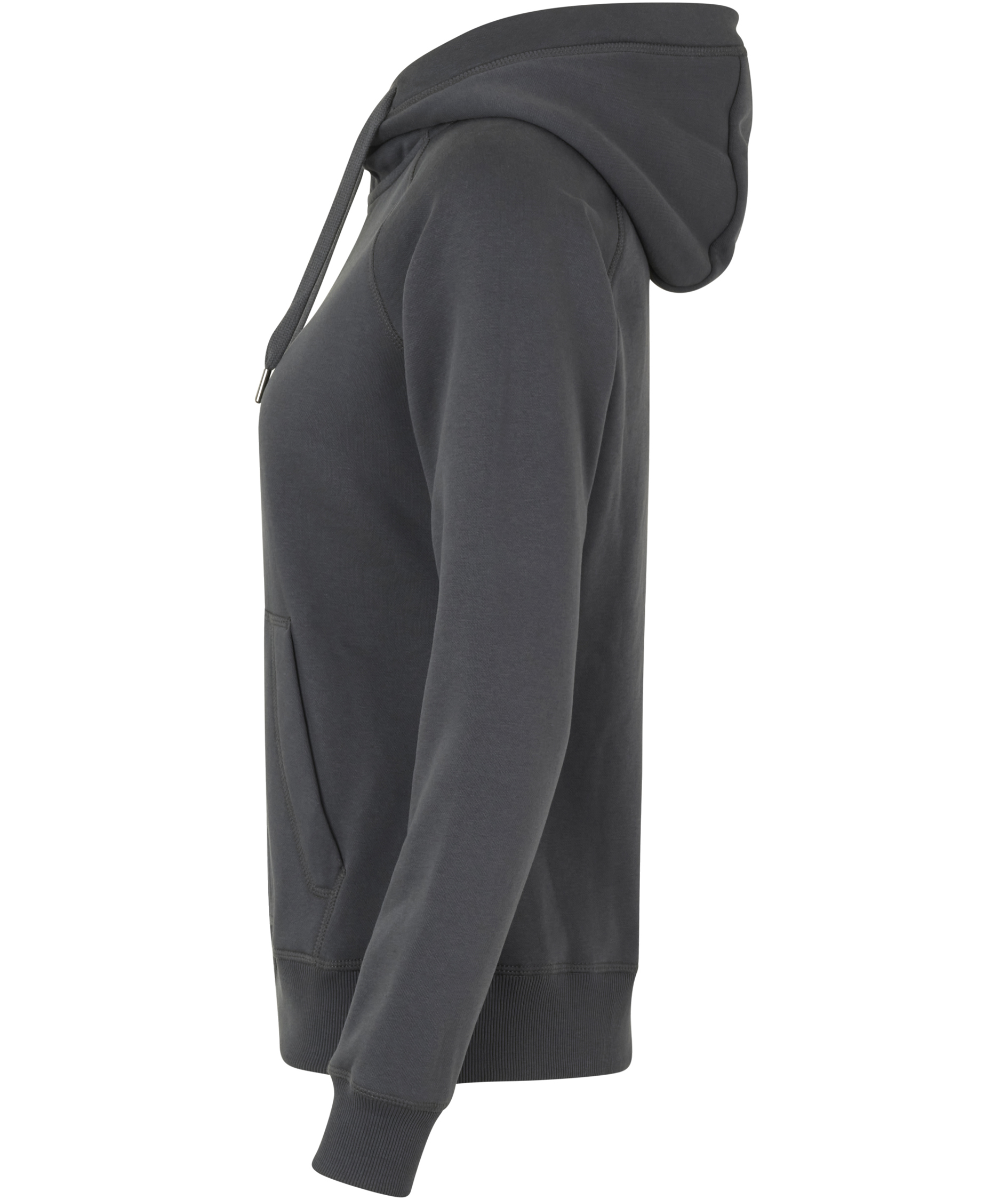 ID Core women's hoodie with zipper, Charcoal, large image number 2