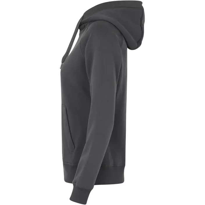 ID women's hoodie with full zipper, Charcoal, large image number 2