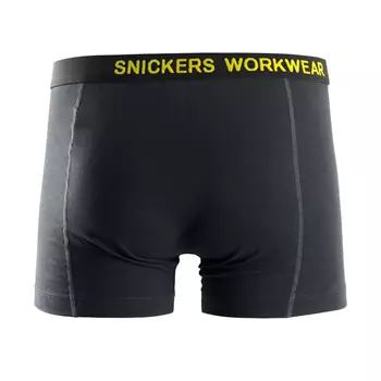 Snickers 2er-pack Boxershorts, Schwarz/Anthrazitgrau