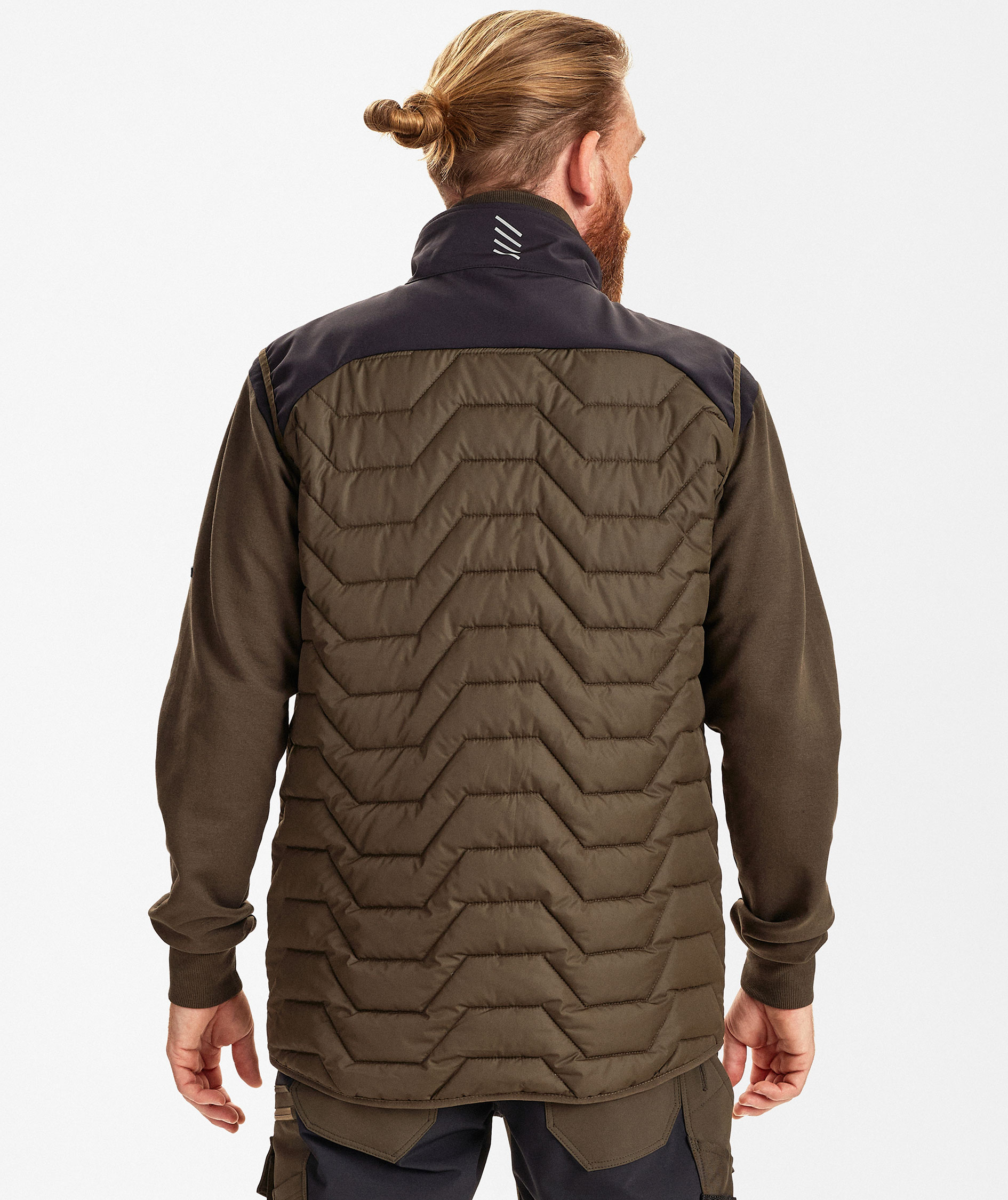 Engel Entire vattert vest, Forest Green/Black, large image number 4