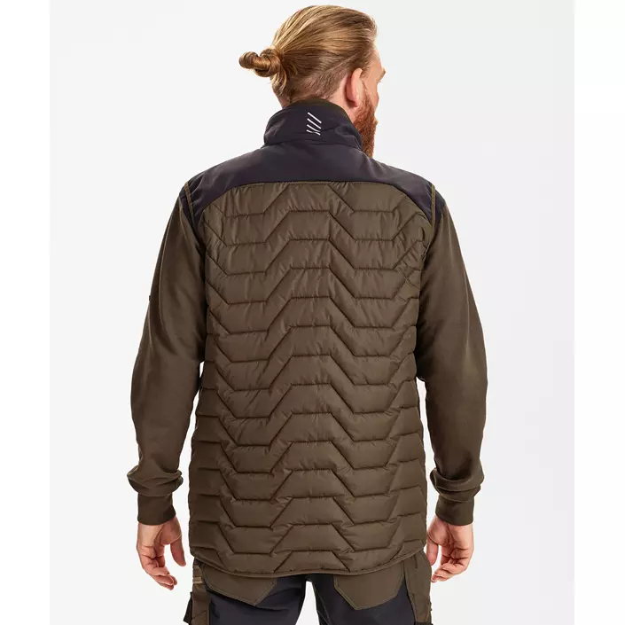 Engel Entire vattert vest, Forest Green/Black, large image number 4