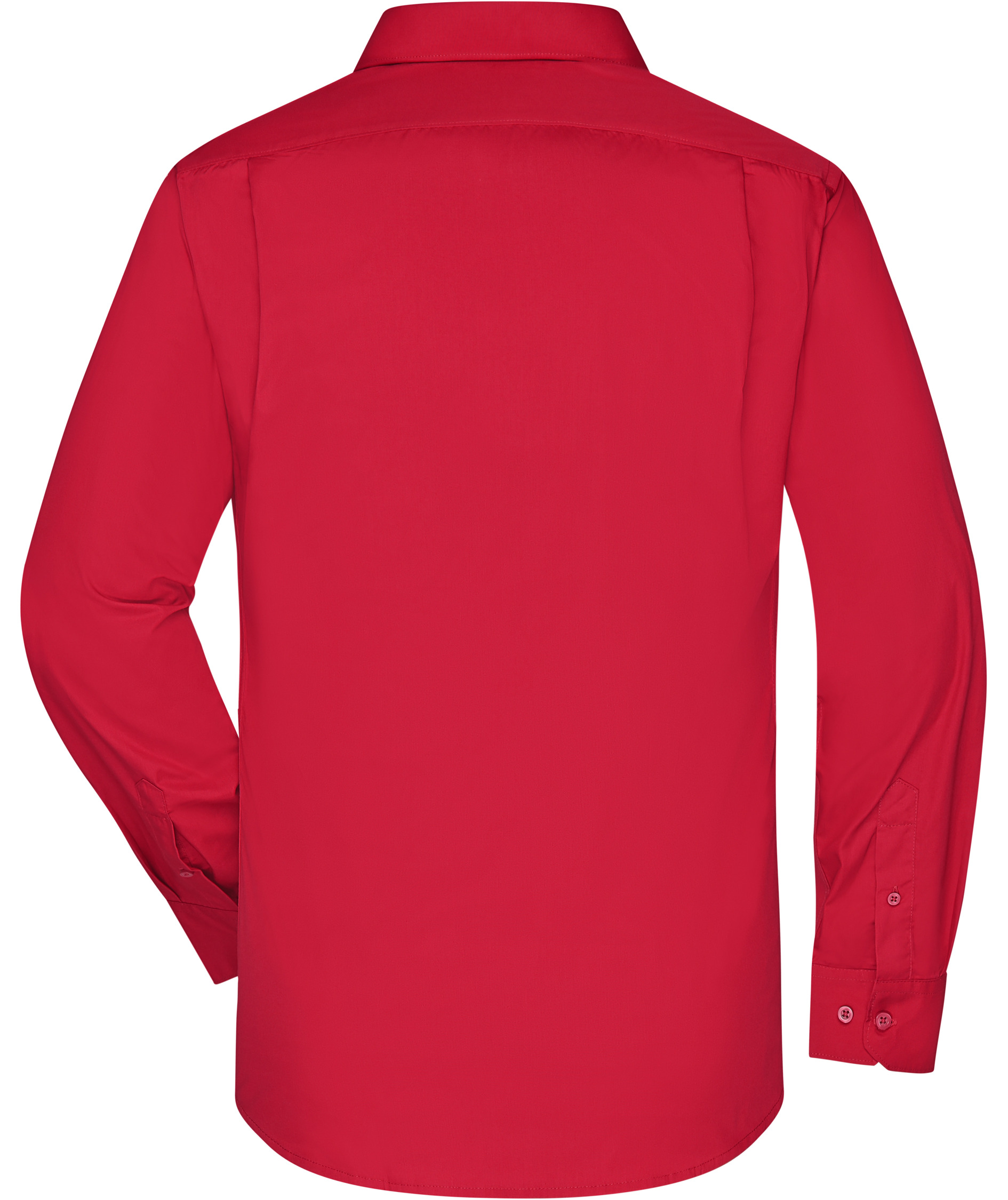 James & Nicholson modern fit  skjorta, R&ouml;d