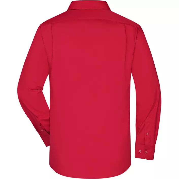 James & Nicholson modern fit  skjorta, Röd, large image number 1