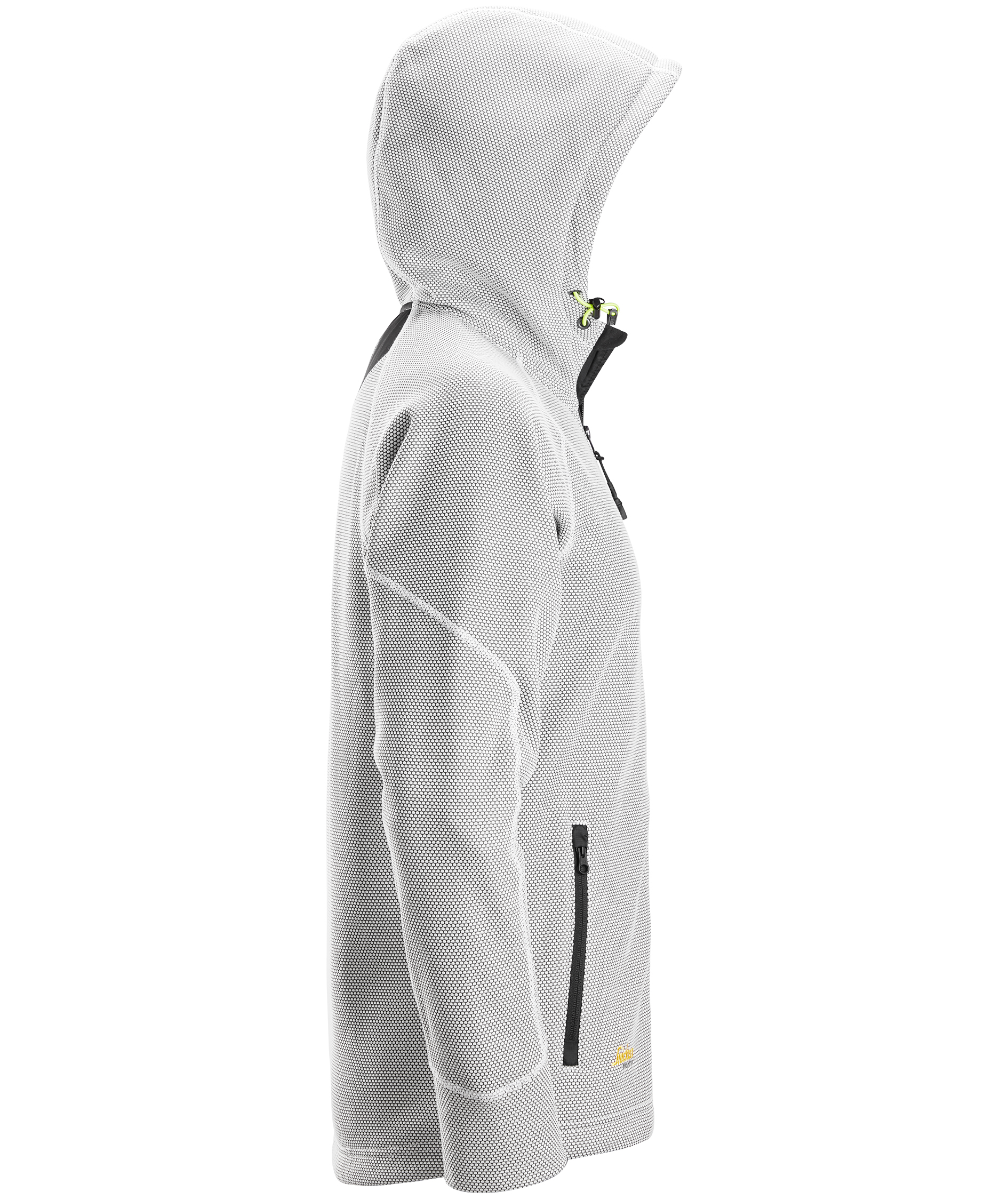 Snickers FlexiWork fleece h&aelig;ttetr&oslash;je 8041, White/black, large image number 2