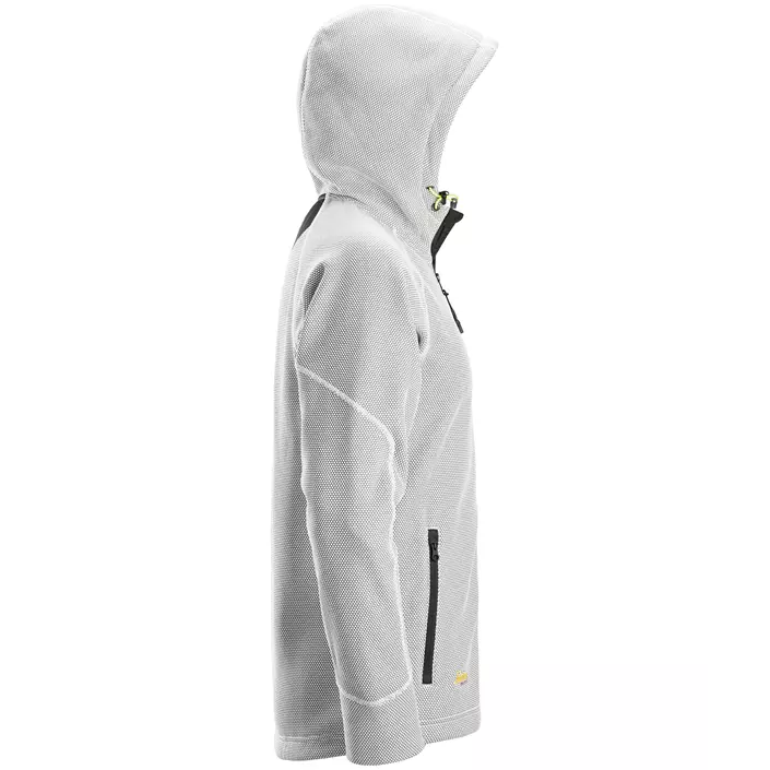 Snickers FlexiWork Fleece Kapuzensweatshirt 8041, White/black, large image number 2