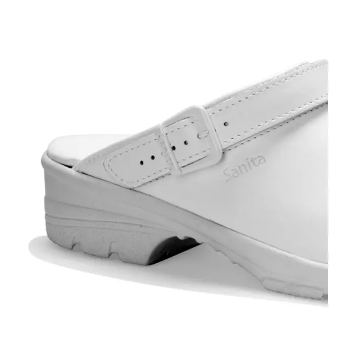 Sanita San Duty clogs with heel strap OB, White, large image number 2