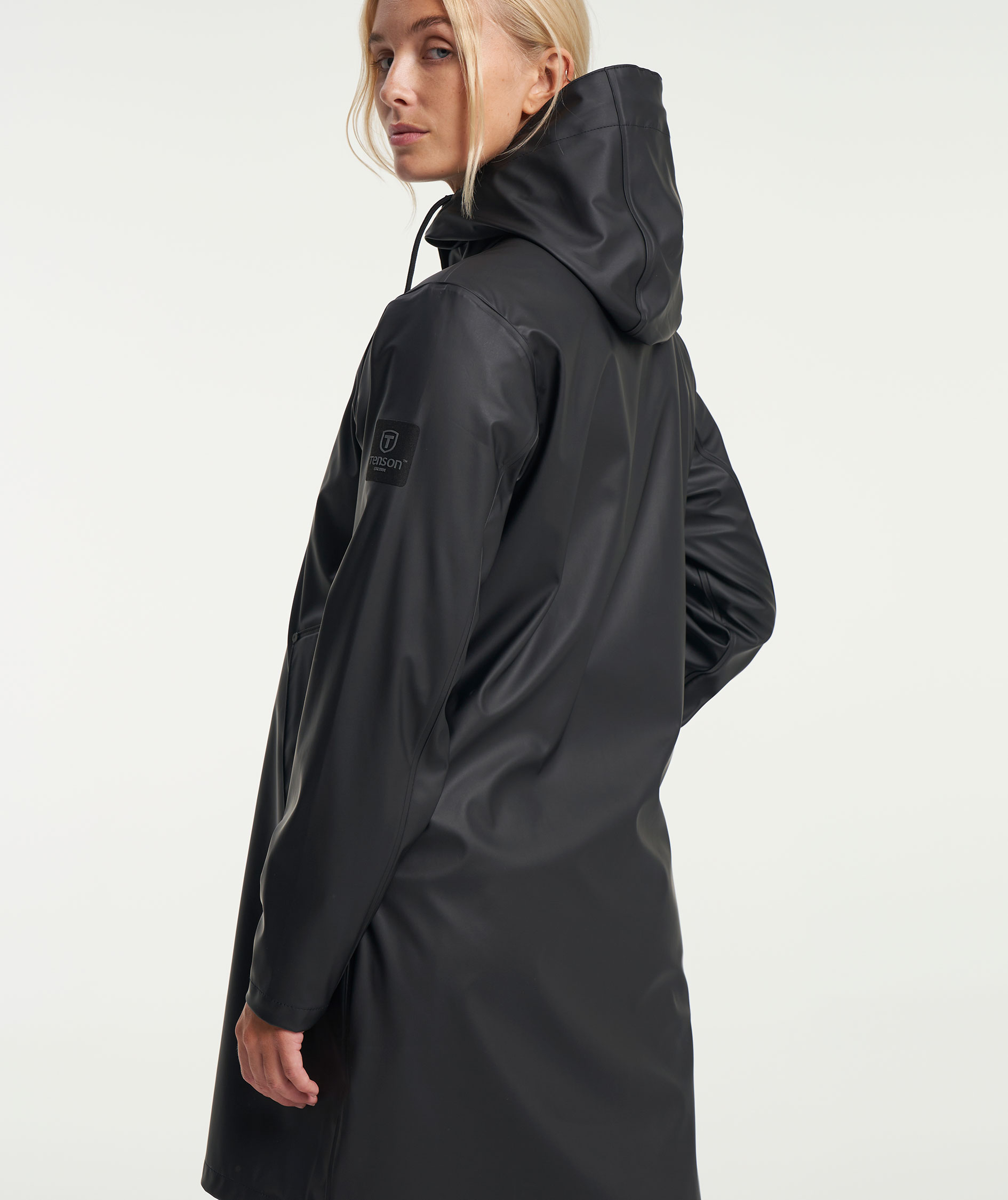 Tenson Apelviken women's rain jacket, Black, large image number 8