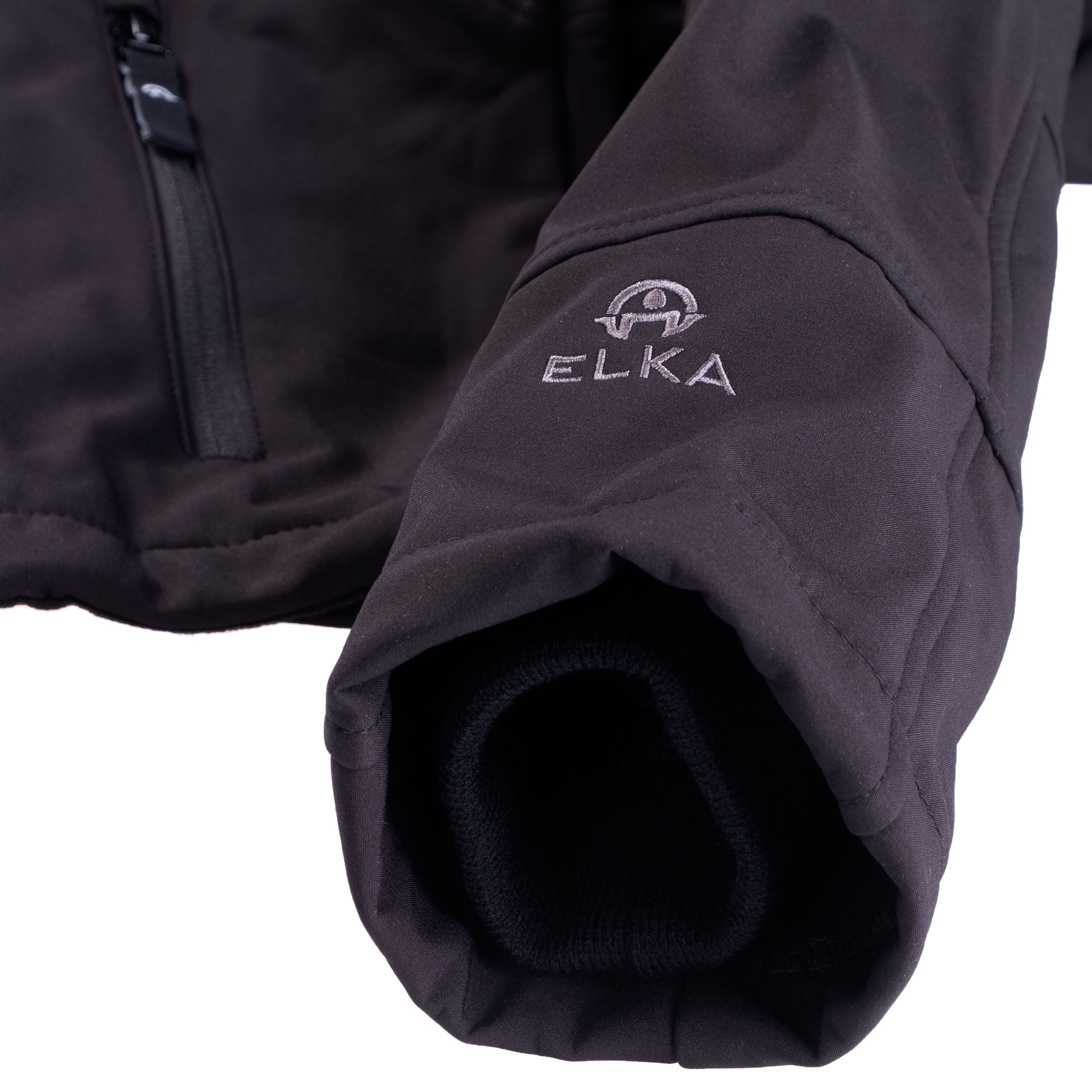 ELKA softshell jacket, Black, large image number 4