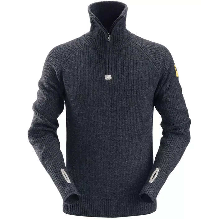 Snickers AllroundWork ½-zip wool sweater 2905, Marine Blue, large image number 0