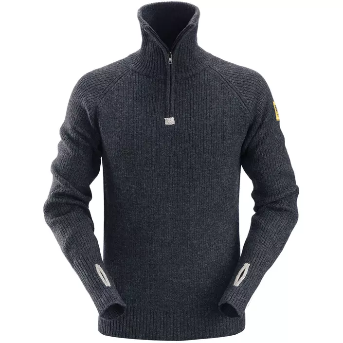 Snickers AllroundWork ½-zip wool sweater 2905, Marine Blue, large image number 0