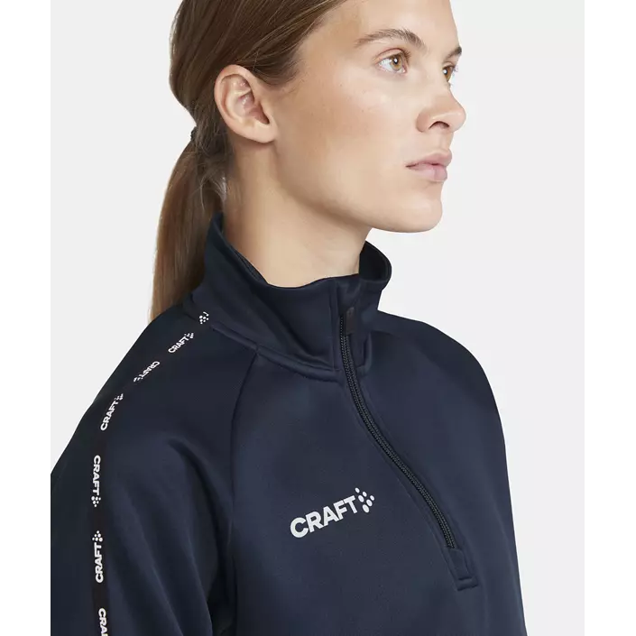 Craft Squad 2.0 women's halfzip training pullover, Navy, large image number 3