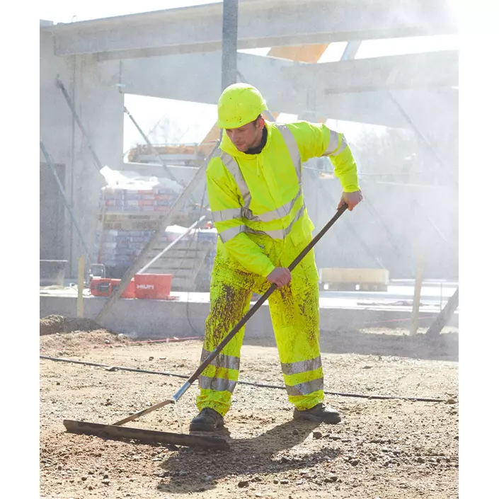 Lyngsøe PU regntøj sæt, Hi-Vis Gul, large image number 1
