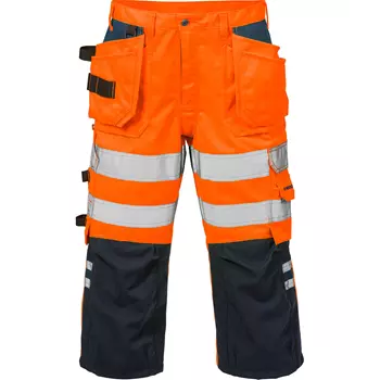 Fristads craftsman knee pants, Hi-vis Orange/Marine