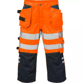 Fristads craftsman knee pants, Hi-vis Orange/Marine