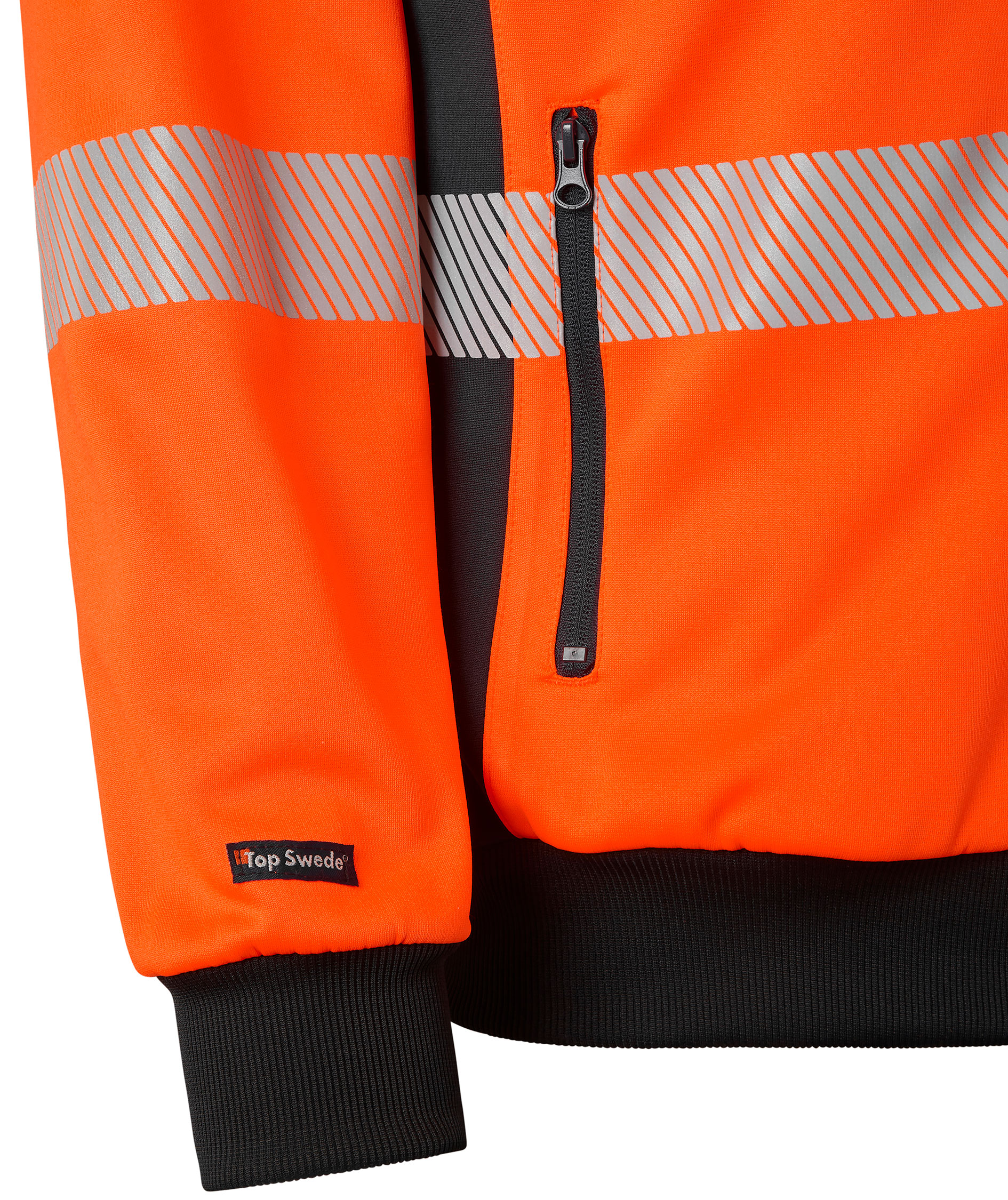 Top Swede cardigan 1529, Varsel Orange/Navy, large image number 4