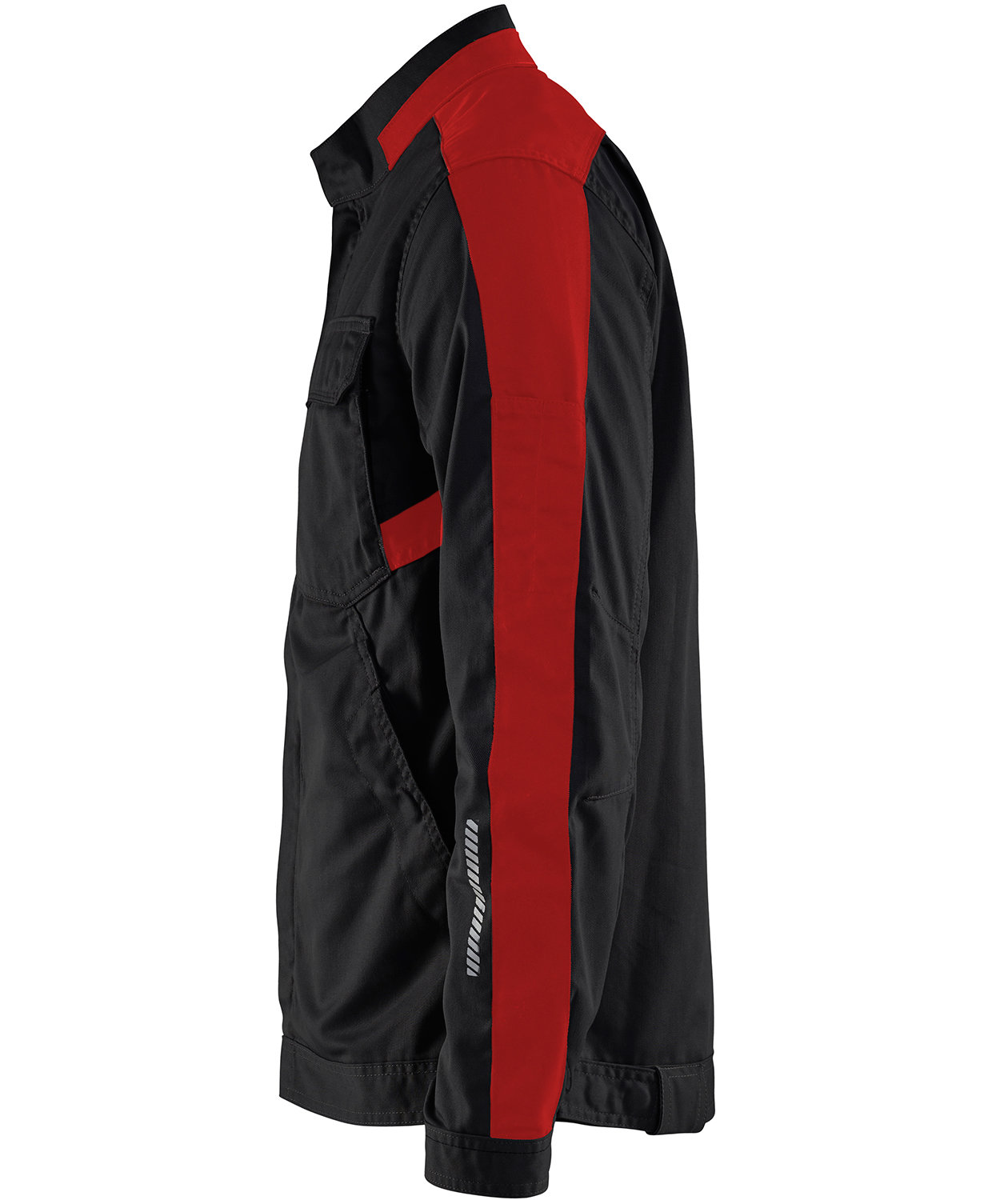 Bl&aring;kl&auml;der arbejdsjakke, Sort/R&oslash;d, large image number 2