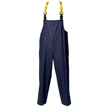 Elka Pro PU rain bib and brace trousers, Marine Blue