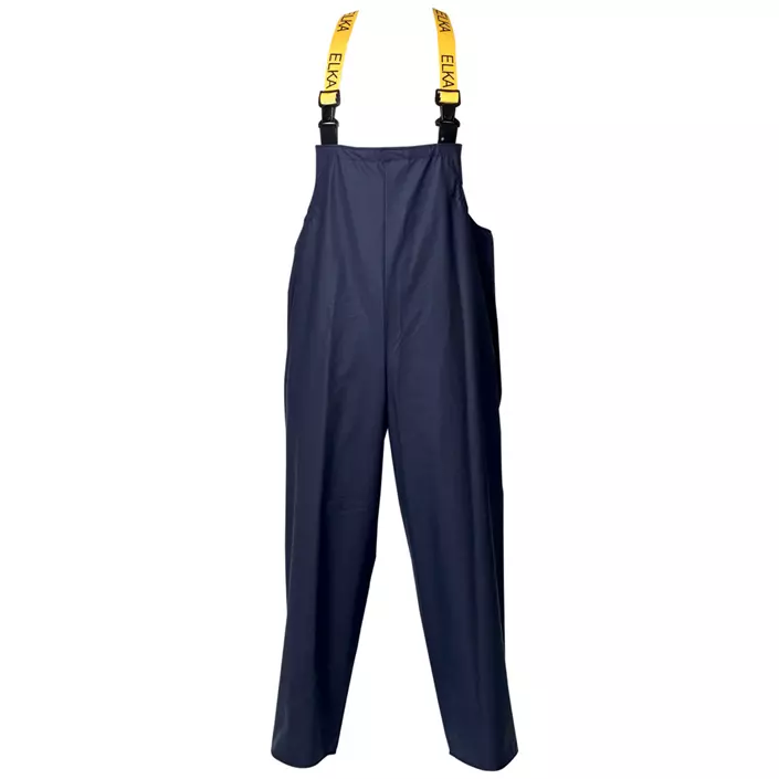 Elka Pro PU rain bib and brace trousers, Marine Blue, large image number 0