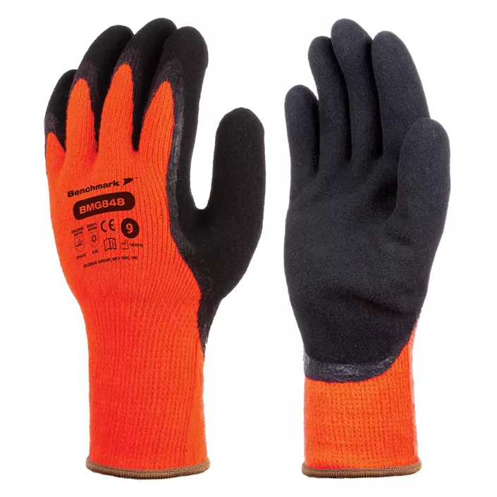 Benchmark BMG848 winter work gloves, Orange/Black, large image number 0