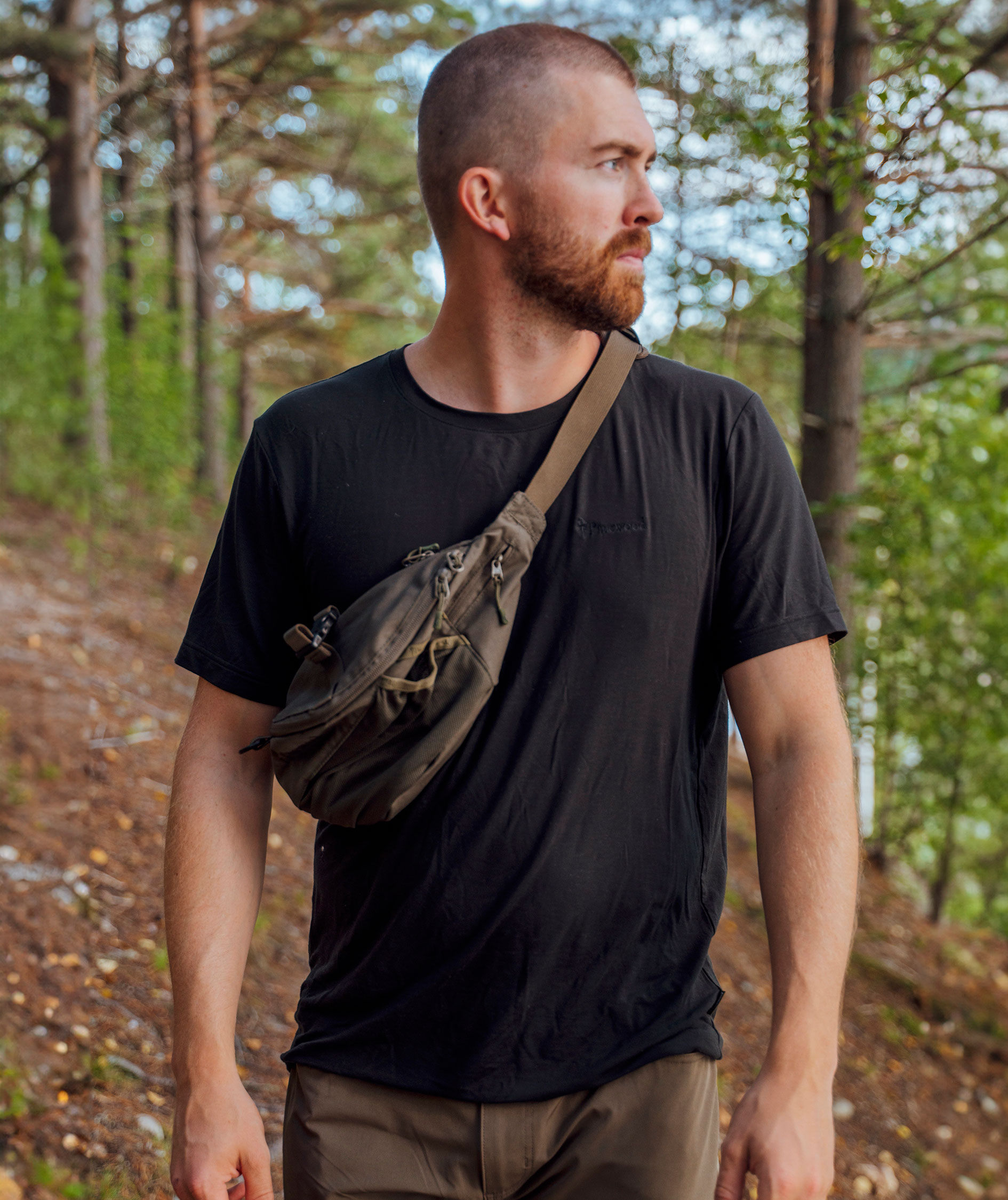 Pinewood Active Fast-Dry T-shirt, Black, large image number 1