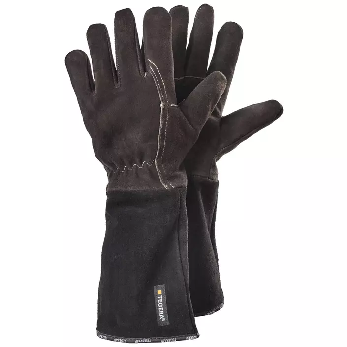 Tegera 134 welding gloves with cut resistance Cut C, Black/Brown, large image number 0
