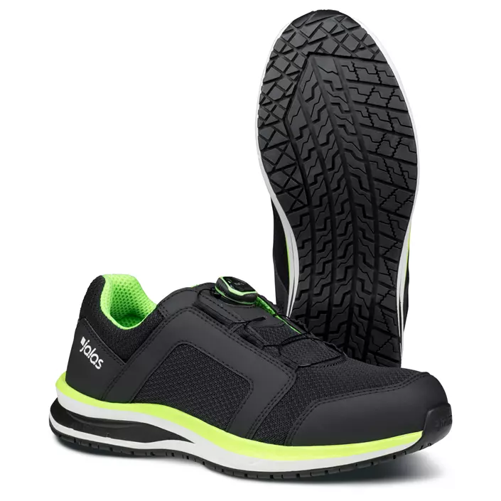 Jalas Tempus 5668 safety shoes S1P, Black/Green, large image number 0
