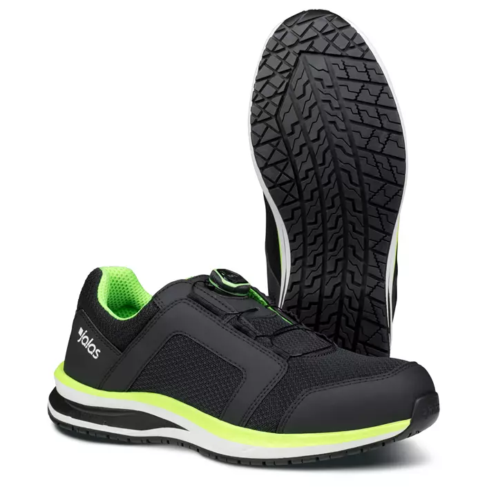 Jalas Tempus 5668 safety shoes S1P, Black/Green, large image number 0