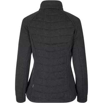 ID quilted women's fleece jacket, Graphite Melange