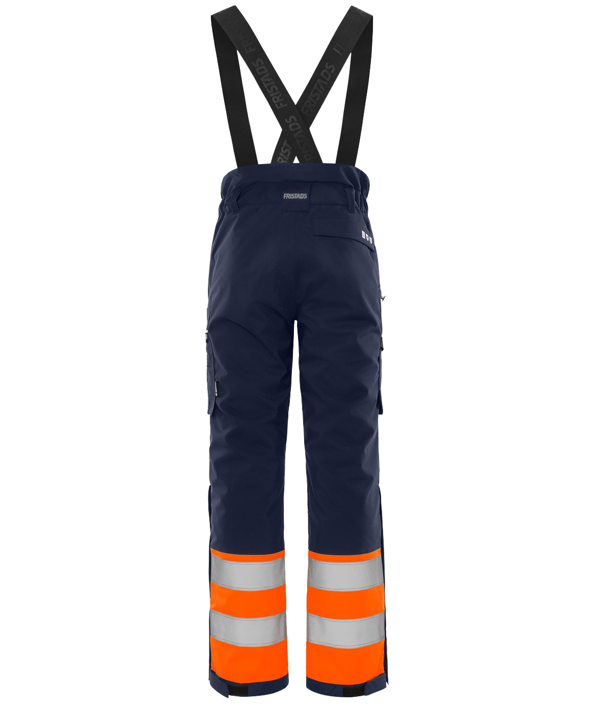 Fristads winter trousers 2681 GLPS, Hi-Vis Orange/Navy, large image number 2
